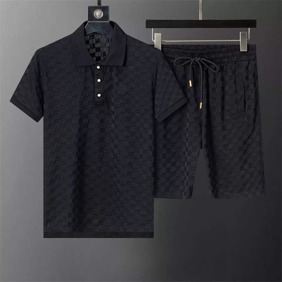 louis vuitton lv survetements manches courtes pour homme s_127bb75